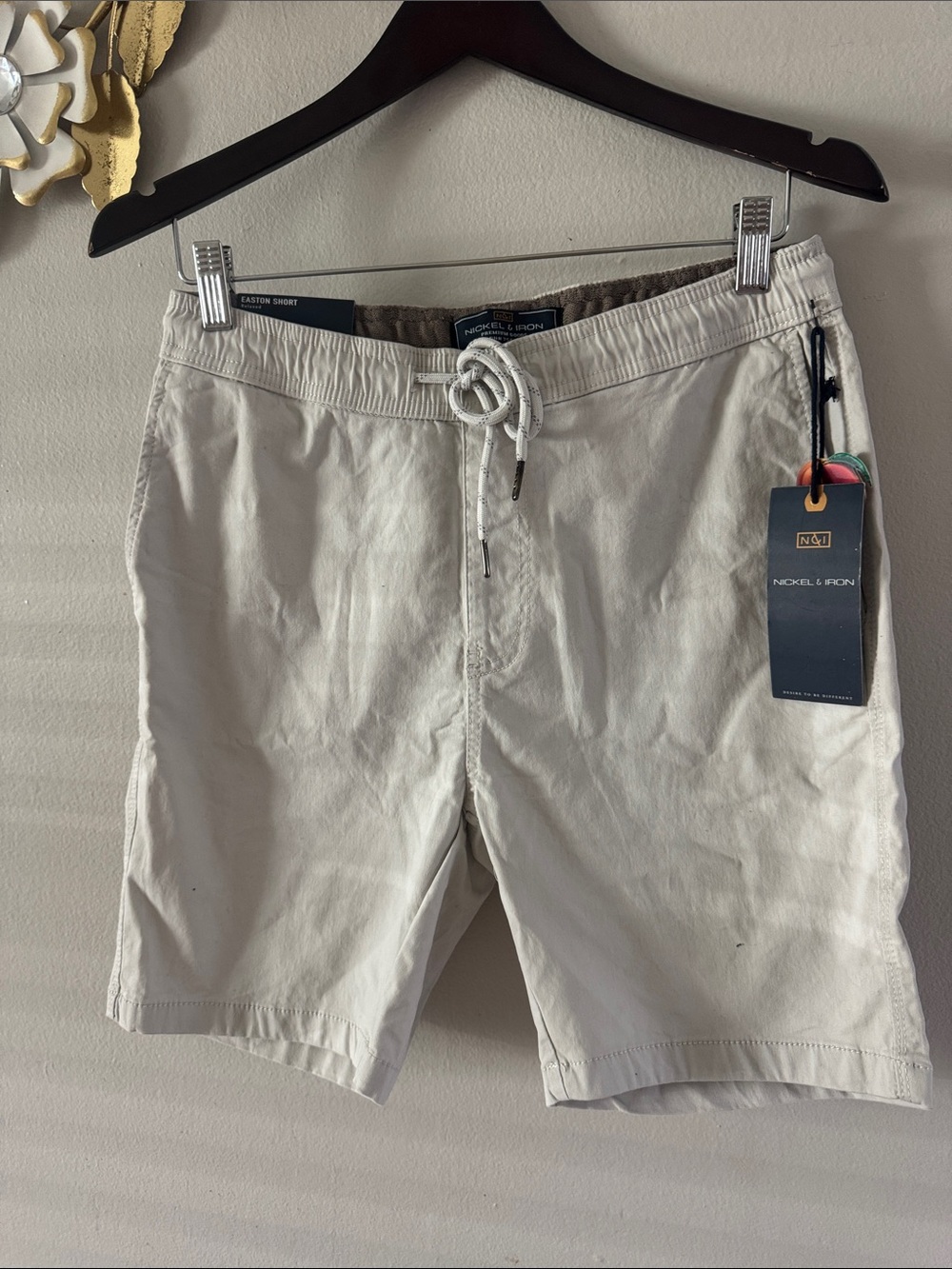 Men's Cream Swim Shorts